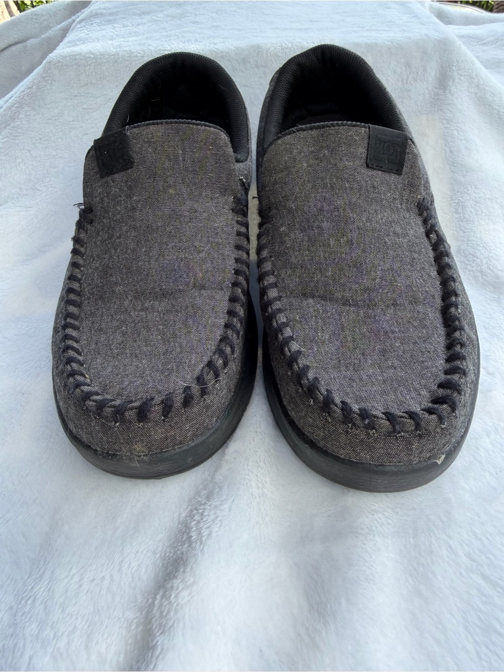 DC Shoes Villain 2 Men's Size 8 Dark Grey Slip On Skate Loafers Moccasin Sneaker